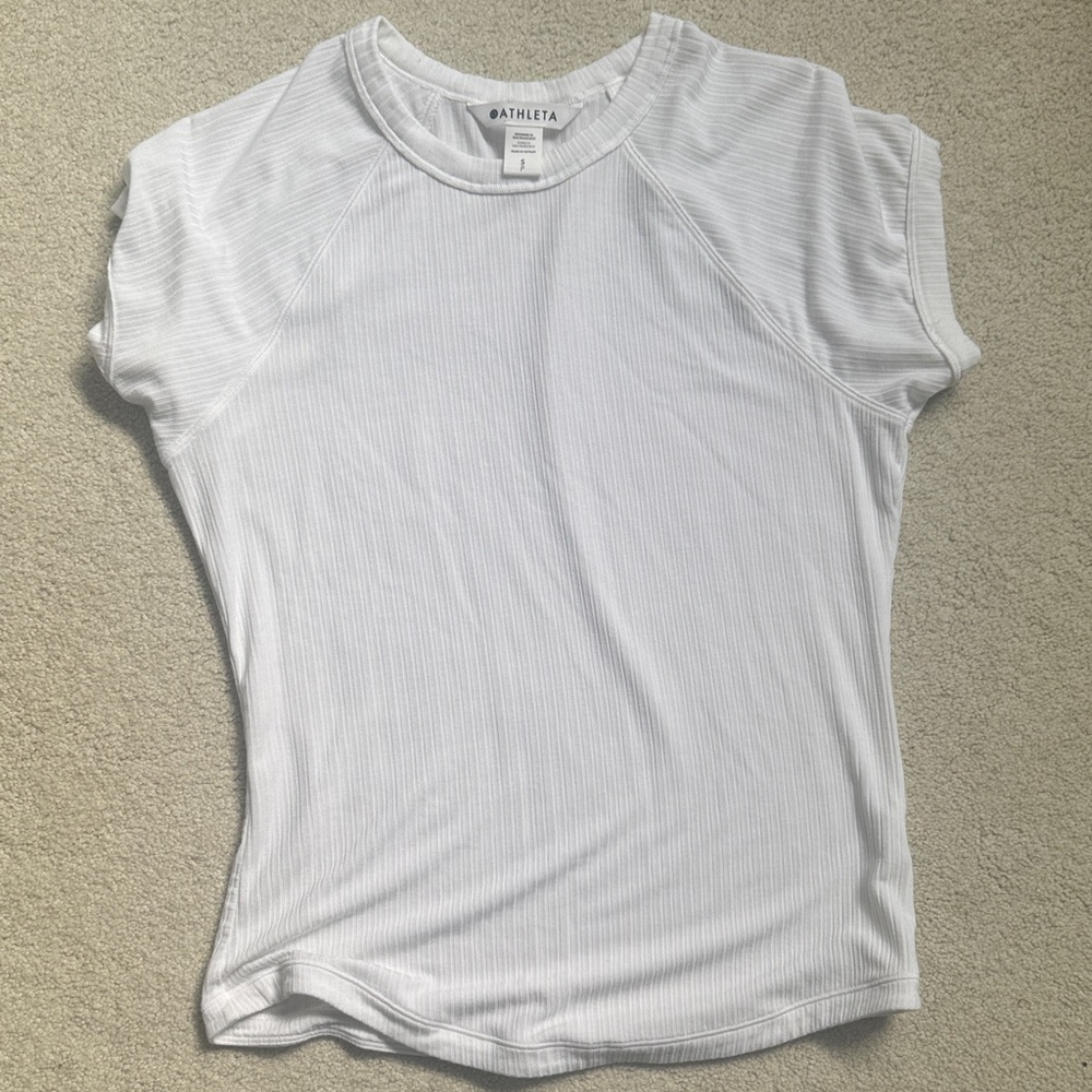 Athleta Women's white Short Sleeve Tee